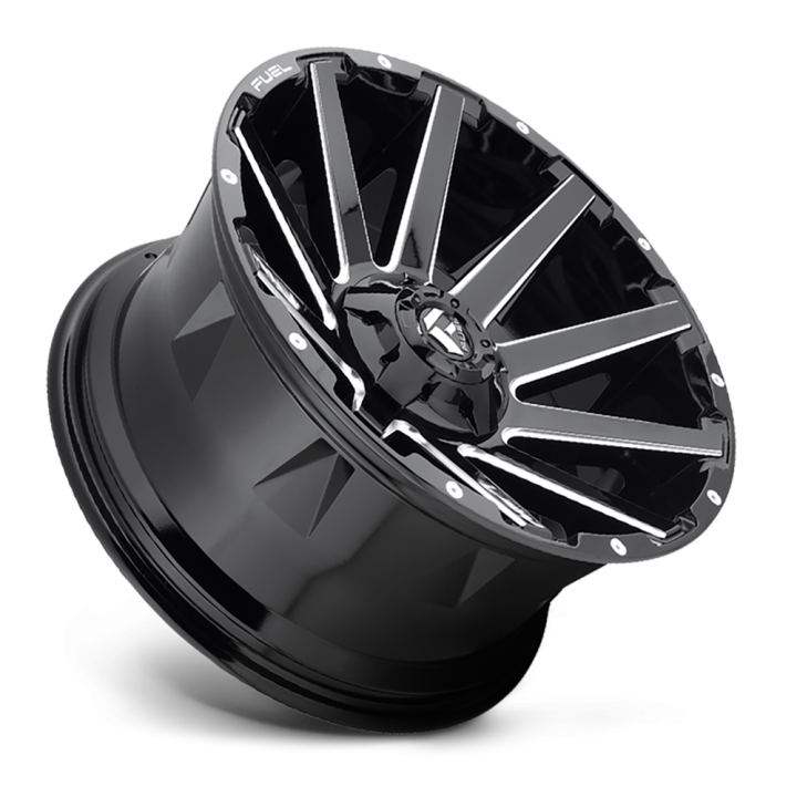 Jantă de Aluminiu, FUEL D615 CONTRA, 20x10.0, ET -19, 6x135 / 6x139.7, 106.1, Negru - EDK.ro