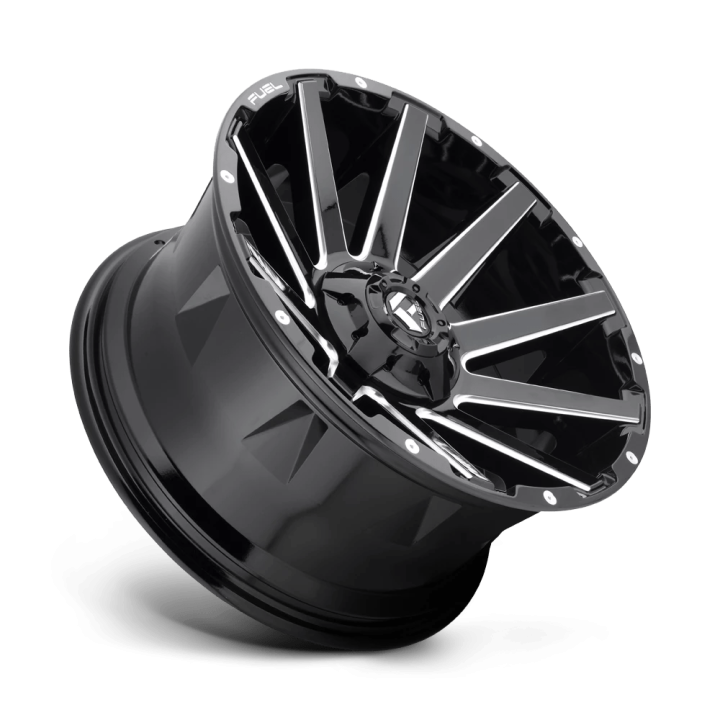 Jantă de Aluminiu, FUEL D615 CONTRA, 22x10.0, ET -19, 6x135 / 6x139.7, 106.1, Negru - EDK.ro