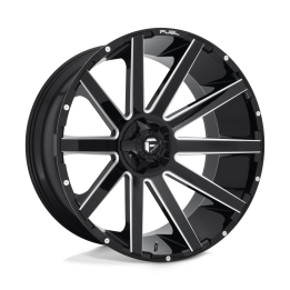 Alloy Wheel, FUEL D615 CONTRA, 26x12.0, ET -44, 6x135 / 6x139.7, 106.1, Black - EDK.ro