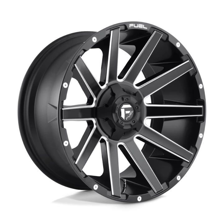 Alloy Wheel, FUEL D616 CONTRA, 20x9.0, ET 1, 6x135 / 6x139.7, 106.1, Black - EDK.ro