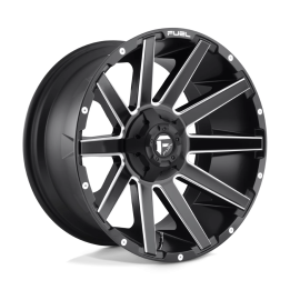 Jantă de Aluminiu, FUEL D616 CONTRA, 22x10.0, ET -19, 6x135 / 6x139.7, 106.1, Negru - EDK.ro