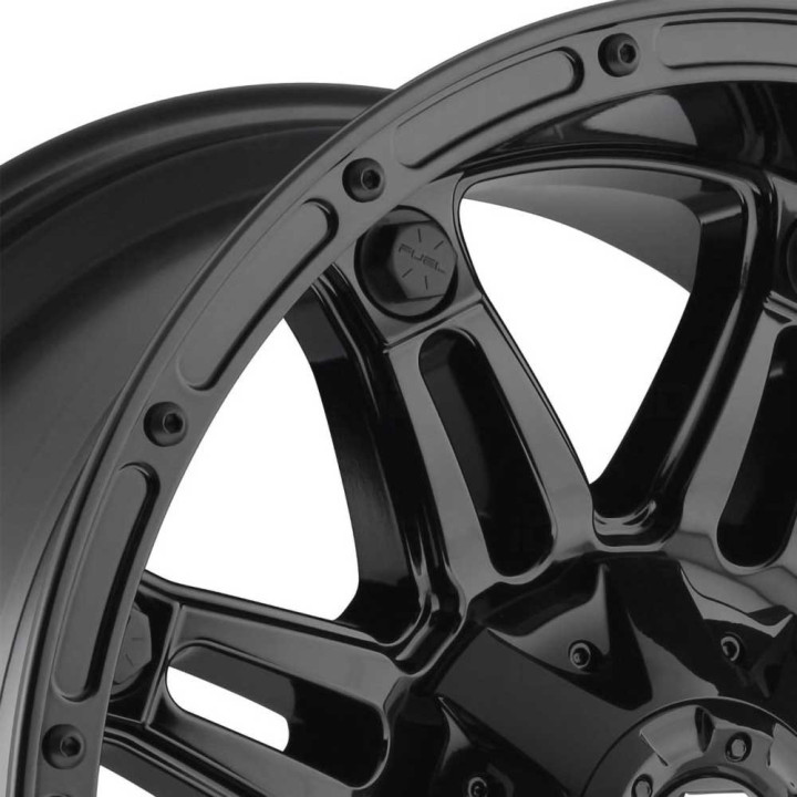 Jantă de Aluminiu, FUEL D625 HOSTAGE, 20x9.0, ET -12, 6x135 / 6x139.7, 106.1, Negru - EDK.ro