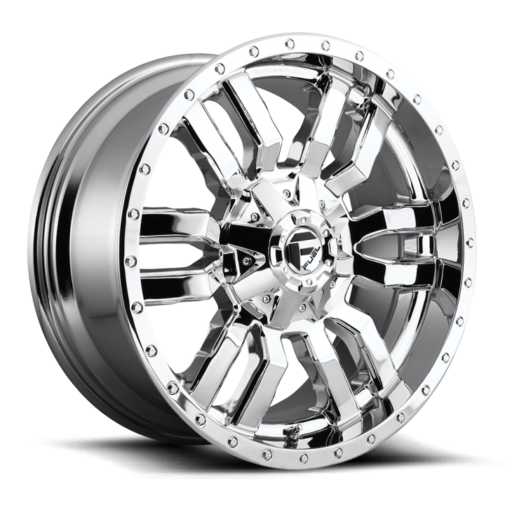 Alloy Wheel, FUEL D631 SLEDGE, 20x9.0, ET 20, 6x135 / 6x139.7, 106.1, Chrome - EDK.ro