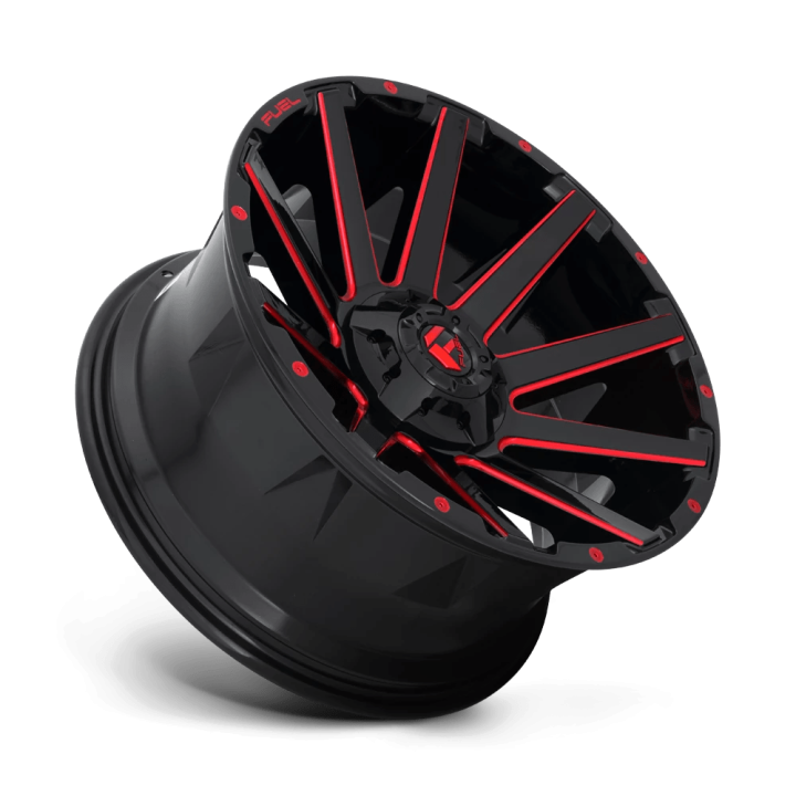 Alloy Wheel, FUEL D643 CONTRA, 18x9.0, ET 1, 6x135 / 6x139.7, 106.1, Black - EDK.ro