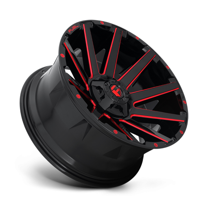 Alloy Wheel, FUEL D643 CONTRA, 20x9.0, ET 2, 6x135 / 6x139.7, 106.1, Black - EDK.ro