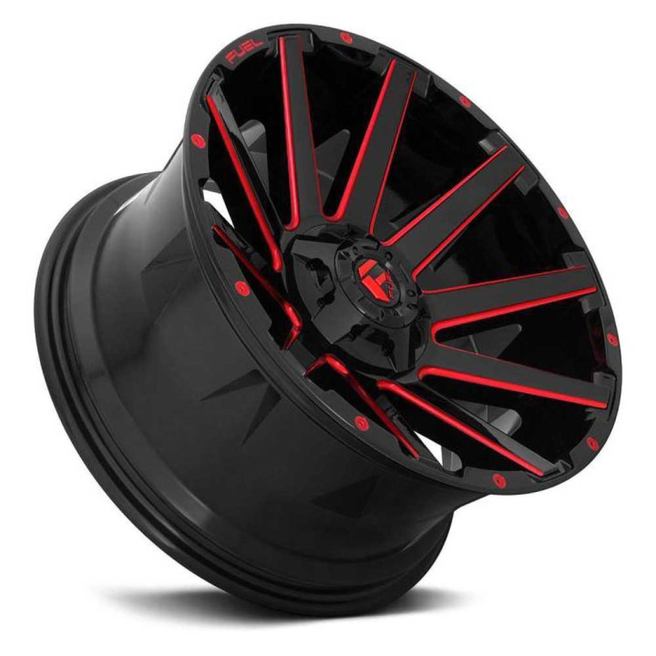 Jantă de Aluminiu, FUEL D643 CONTRA, 22x10.0, ET -19, 6x135 / 6x139.7, 106.1, Negru - EDK.ro