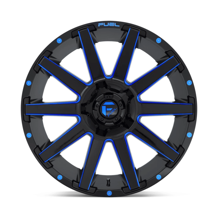 Jantă de Aluminiu, FUEL D644 CONTRA, 18x9.0, ET 1, 6x135 / 6x139.7, 106.1, Negru - EDK.ro