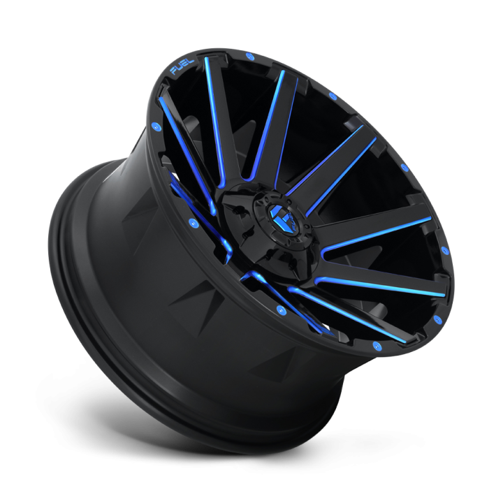 Alloy Wheel, FUEL D644 CONTRA, 20x9.0, ET 20, 6x135 / 6x139.7, 106.1, Black - EDK.ro