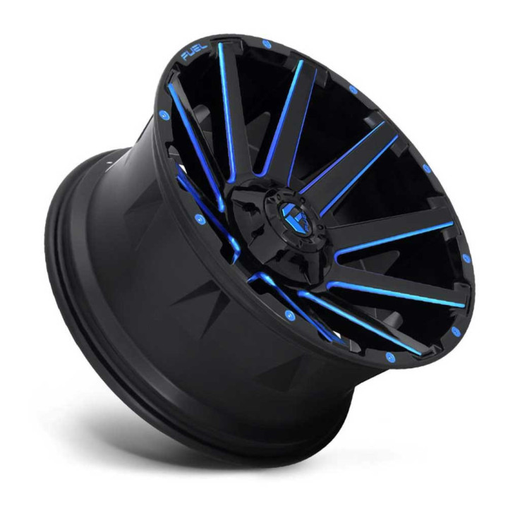 Jantă de Aluminiu, FUEL D644 CONTRA, 20x9.0, ET 2, 6x135 / 6x139.7, 106.1, Negru - EDK.ro