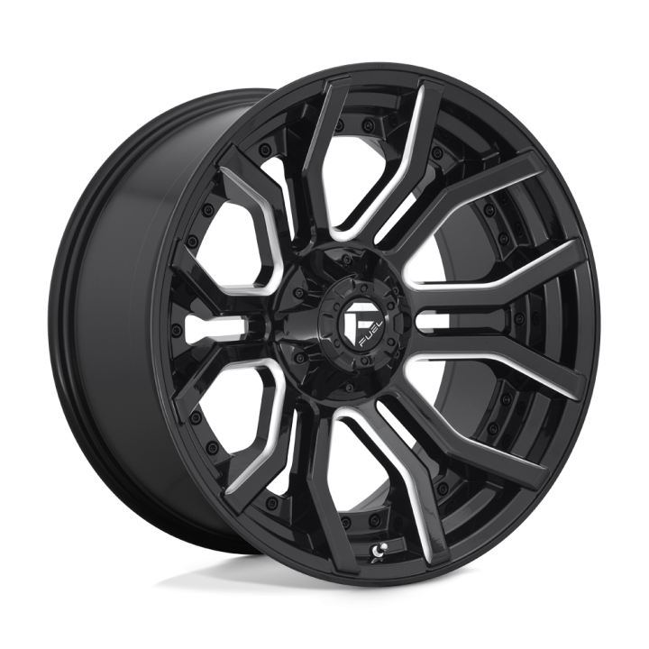 Jantă de Aluminiu, FUEL D711 RAGE, 20x10.0, ET -18, 6x135 / 6x139.7, 106.1, Negru - EDK.ro