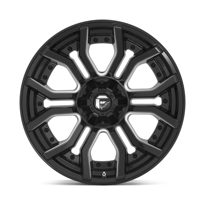 Jantă de Aluminiu, FUEL D711 RAGE, 20x10.0, ET -18, 6x135 / 6x139.7, 106.1, Negru - EDK.ro