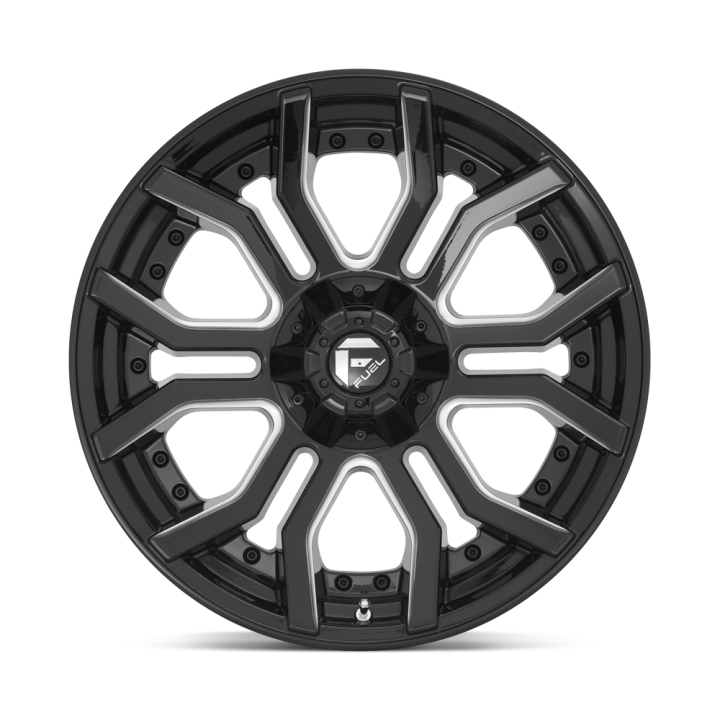 Jantă de Aluminiu, FUEL D711 RAGE, 22x10.0, ET -18, 6x135 / 6x139.7, 106.1, Negru - EDK.ro