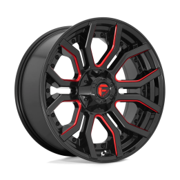 Jantă de Aluminiu, FUEL D712 RAGE, 20x9.0, ET 1, 6x135 / 6x139.7, 106.1, Negru - EDK.ro