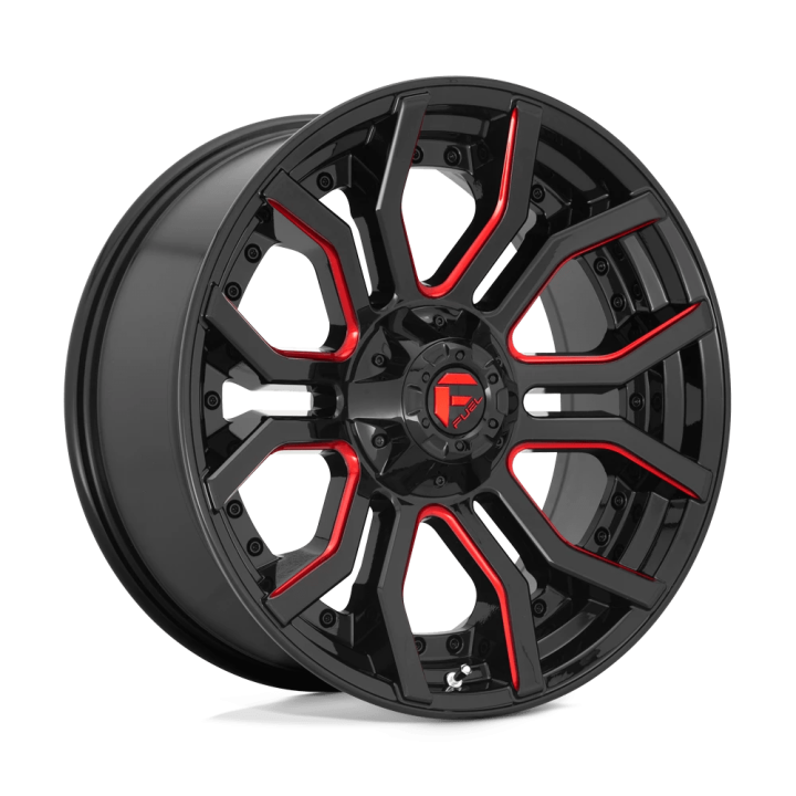 Alloy Wheel, FUEL D712 RAGE, 20x9.0, ET 1, 6x135 / 6x139.7, 106.1, Black - EDK.ro