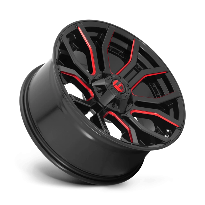 Alloy Wheel, FUEL D712 RAGE, 20x9.0, ET 1, 6x135 / 6x139.7, 106.1, Black - EDK.ro