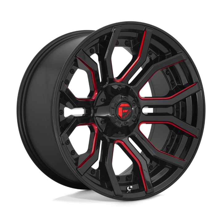 Jantă de Aluminiu, FUEL D712 RAGE, 20x10.0, ET -18, 6x135 / 6x139.7, 106.1, Negru - EDK.ro