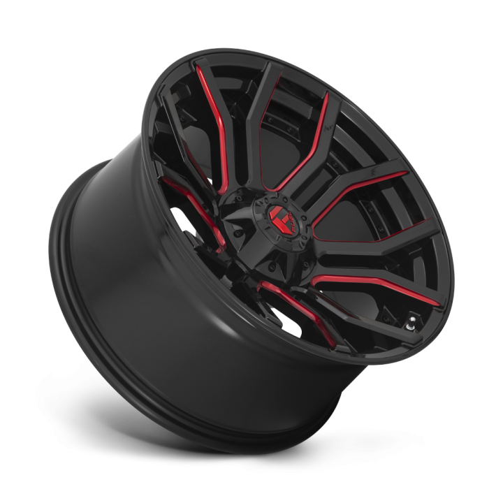 Alloy Wheel, FUEL D712 RAGE, 20x10.0, ET -18, 6x135 / 6x139.7, 106.1, Black - EDK.ro
