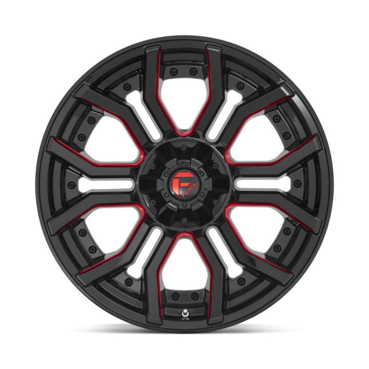Jantă de Aluminiu, FUEL D712 RAGE, 20x10.0, ET -18, 6x135 / 6x139.7, 106.1, Negru - EDK.ro