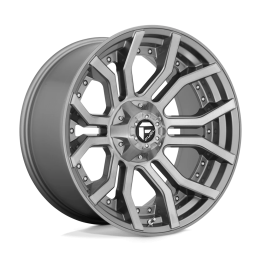Alloy Wheel, FUEL D713 RAGE, 20x10.0, ET -18, 6x135 / 6x139.7, 106.1, Gunmetal - EDK.ro