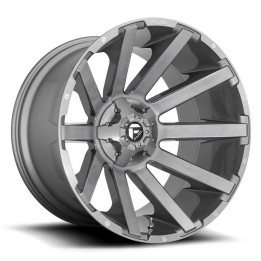 Jantă de Aluminiu, FUEL D714 CONTRA, 20x9.0, ET 2, 6x135 / 6x139.7, 106.1, Gri Metalizat - EDK.ro