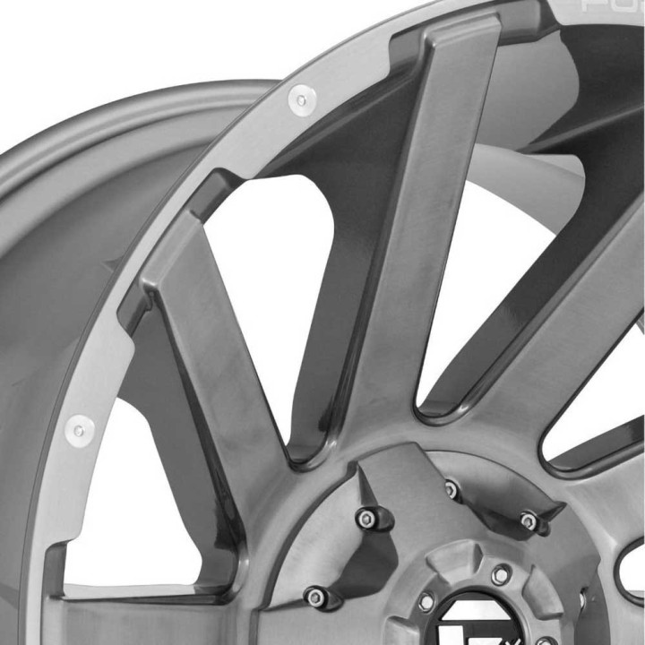 Alloy Wheel, FUEL D714 CONTRA, 20x9.0, ET 2, 6x135 / 6x139.7, 106.1, Gunmetal - EDK.ro