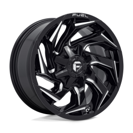 Jantă de Aluminiu, FUEL D753 REACTION, 18x9.0, ET 1, 6x135 / 6x139.7, 106.1, Negru - EDK.ro