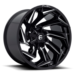 Alloy Wheel, FUEL D753 REACTION, 22x10.0, ET -18, 6x135 / 6x139.7, 106.1, Black - EDK.ro