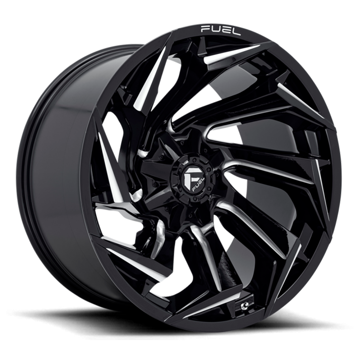 Jantă de Aluminiu, FUEL D753 REACTION, 22x10.0, ET -18, 6x135 / 6x139.7, 106.1, Negru - EDK.ro