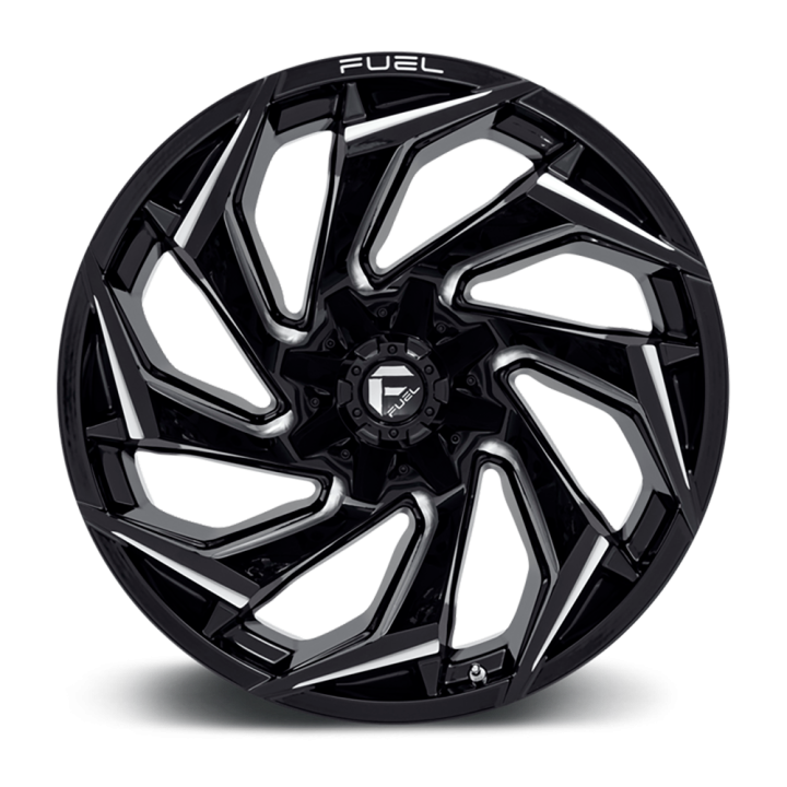 Alloy Wheel, FUEL D753 REACTION, 22x10.0, ET -18, 6x135 / 6x139.7, 106.1, Black - EDK.ro