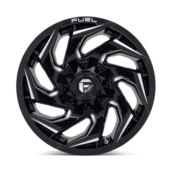 Jantă de Aluminiu, FUEL D753 REACTION, 22x12.0, ET -44, 6x135 / 6x139.7, 106.1, Negru - EDK.ro