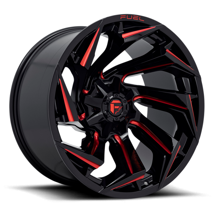 Alloy Wheel, FUEL D755 REACTION, 22x10.0, ET -18, 6x135 / 6x139.7, 106.1, Black - EDK.ro
