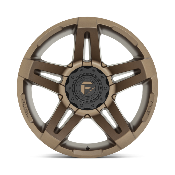 Jantă de Aluminiu, FUEL D765 SFJ, 20x12.0, ET -44, 6x135 / 6x139.7, 106.1, Bronz - EDK.ro
