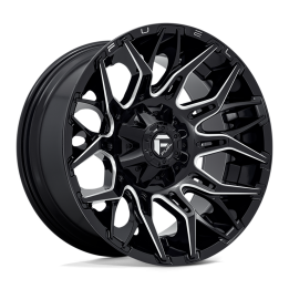 Alloy Wheel, FUEL D769 TWITCH, 20x10.0, ET -18, 6x135 / 6x139.7, 106.1, Black - EDK.ro