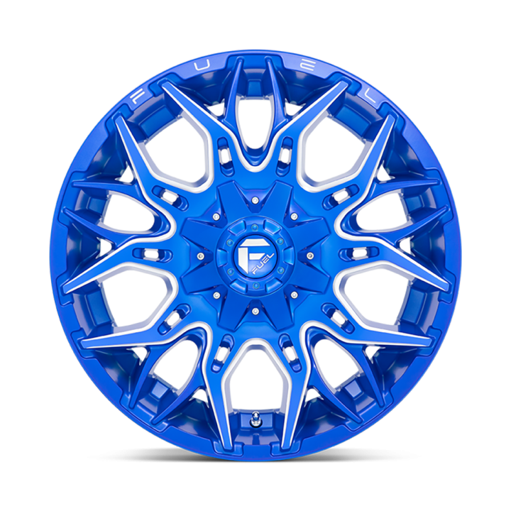 Alloy Wheel, FUEL D770 TWITCH, 20x9.0, ET 1, 6x135 / 6x139.7, 106.1, Blue - EDK.ro