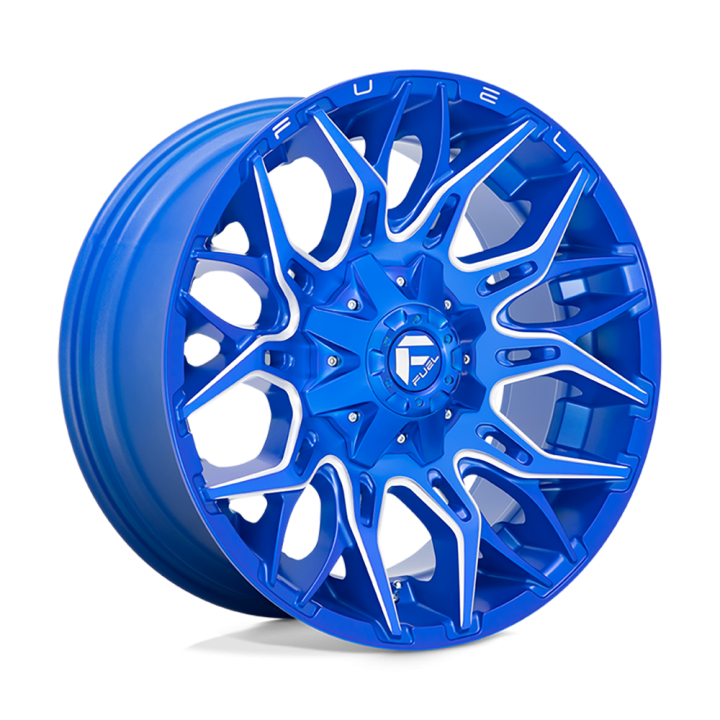 Alloy Wheel, FUEL D770 TWITCH, 20x10.0, ET -18, 6x135 / 6x139.7, 106.1, Blue - EDK.ro