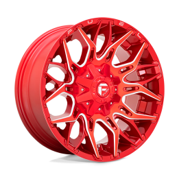 Jantă de Aluminiu, FUEL D771 TWITCH, 20x9.0, ET 1, 6x135 / 6x139.7, 106.1, Roșu - EDK.ro