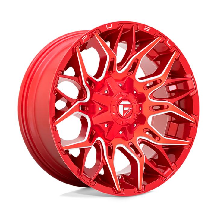 Jantă de Aluminiu, FUEL D771 TWITCH, 20x9.0, ET 1, 6x135 / 6x139.7, 106.1, Roșu - EDK.ro