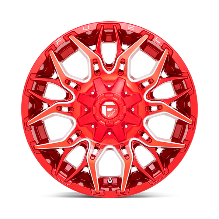 Jantă de Aluminiu, FUEL D771 TWITCH, 20x9.0, ET 1, 6x135 / 6x139.7, 106.1, Roșu - EDK.ro