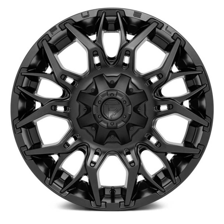 Jantă de Aluminiu, FUEL D772 TWITCH, 22x10.0, ET -18, 6x135 / 6x139.7, 106.1, Negru - EDK.ro