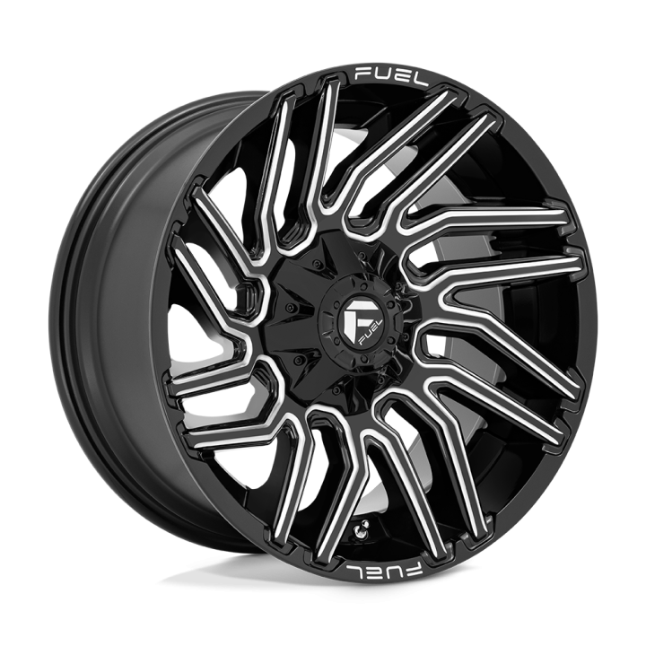 Alloy Wheel, FUEL D773 TYPHOON, 20x10.0, ET -18, 6x135 / 6x139.7, 106.1, Black - EDK.ro