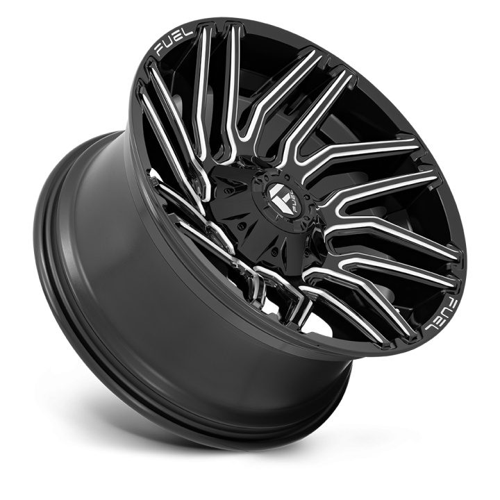 Alloy Wheel, FUEL D773 TYPHOON, 20x10.0, ET -18, 6x135 / 6x139.7, 106.1, Black - EDK.ro