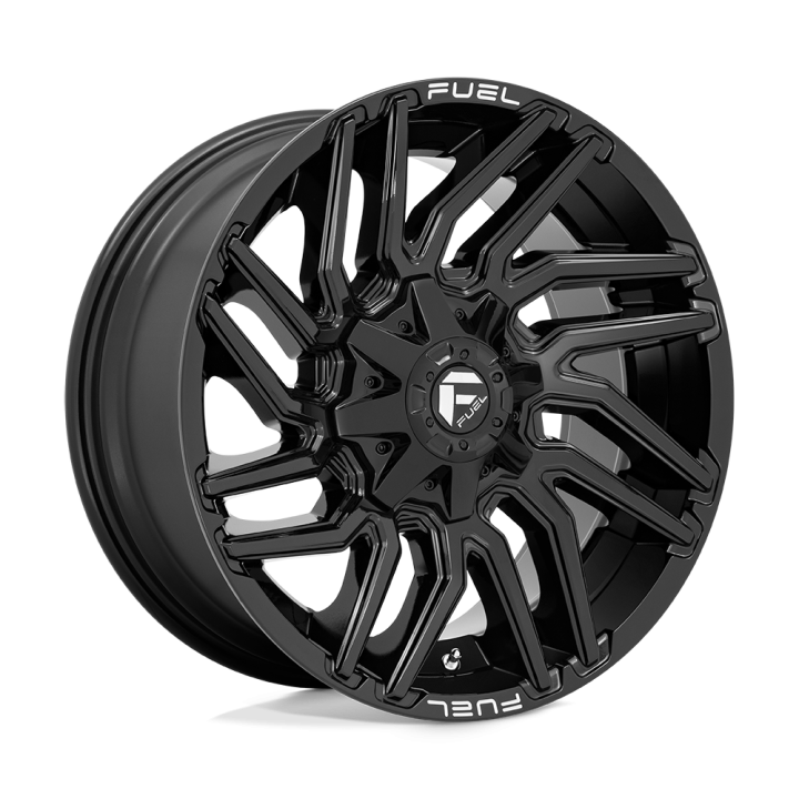Alloy Wheel, FUEL D776 TYPHOON, 20x9.0, ET 1, 6x135 / 6x139.7, 106.1, Black - EDK.ro