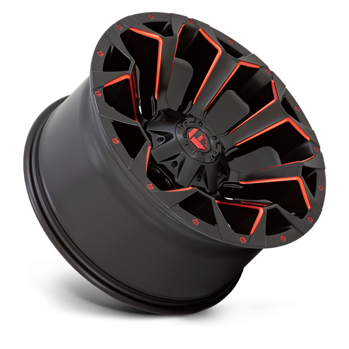 Alloy Wheel, FUEL D787 ASSAULT, 20x9.0, ET 19, 6x135 / 6x139.7, 106.1, Black - EDK.ro