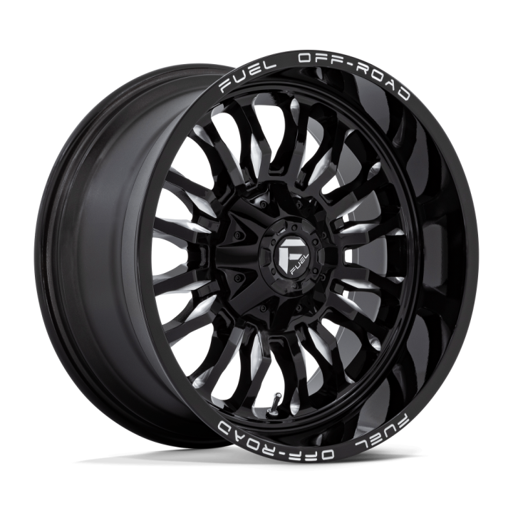 Alloy Wheel, FUEL D795 ARC, 20x10.0, ET -18, 6x135 / 6x139.7, 106.1, Black - EDK.ro