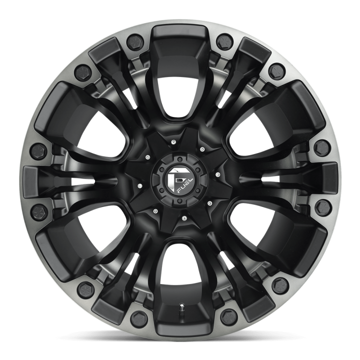 Jantă de Aluminiu, FUEL D851 VAPOR, 20x10.0, ET -18, 6x135 / 6x139.7, 106.1, Negru - EDK.ro
