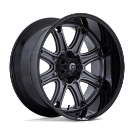 Alloy Wheel, FUEL DARKSTAR, 22x9.0, ET 1, 6x135 / 6x139.7, 106.1, Black - EDK.ro