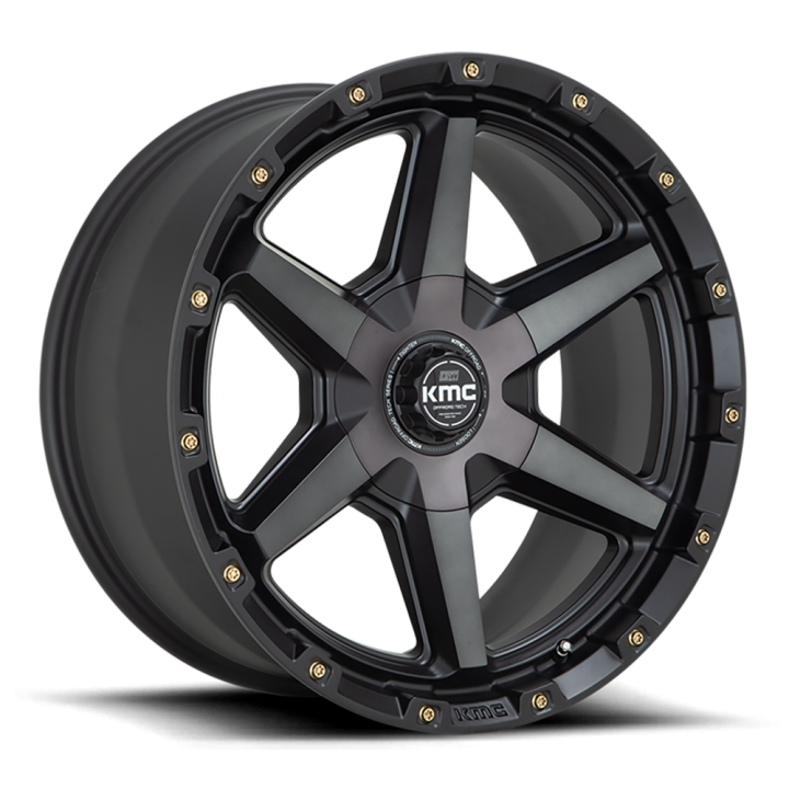 Alloy Wheel, KMC KM101 TEMPO, 20x9.0, ET 0, 6x135 / 6x139.7, 106.1, Black - EDK.ro