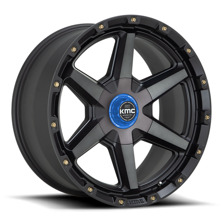 Jantă de Aluminiu, KMC KM101 TEMPO, 20x9.0, ET 0, 6x135 / 6x139.7, 106.1, Negru - EDK.ro