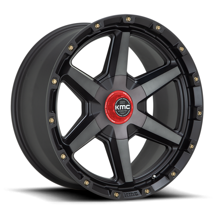 Jantă de Aluminiu, KMC KM101 TEMPO, 20x9.0, ET 0, 6x135 / 6x139.7, 106.1, Negru - EDK.ro