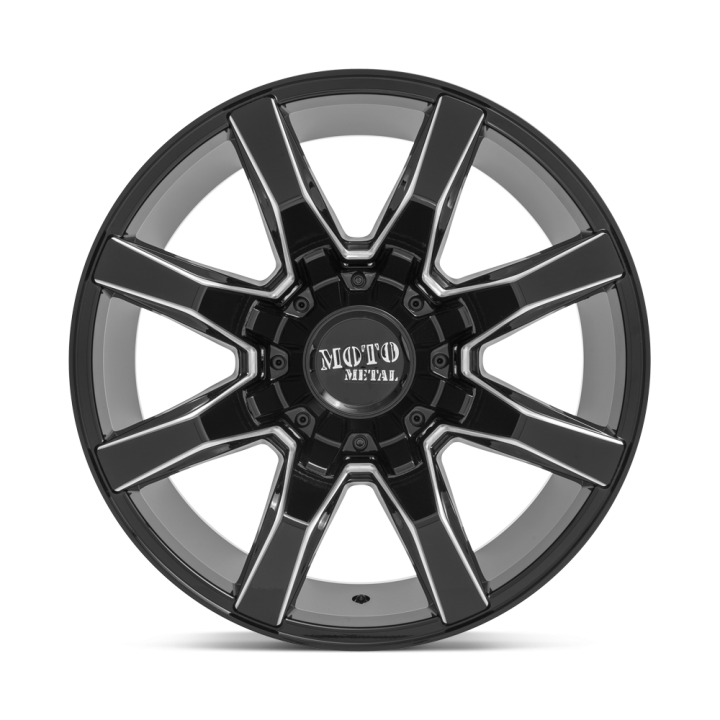 Jantă de Aluminiu, MOTO Metal MO804 SPIDER, 22x12.0, ET -44, 6x135 / 6x139.7, 106.1, Negru - EDK.ro